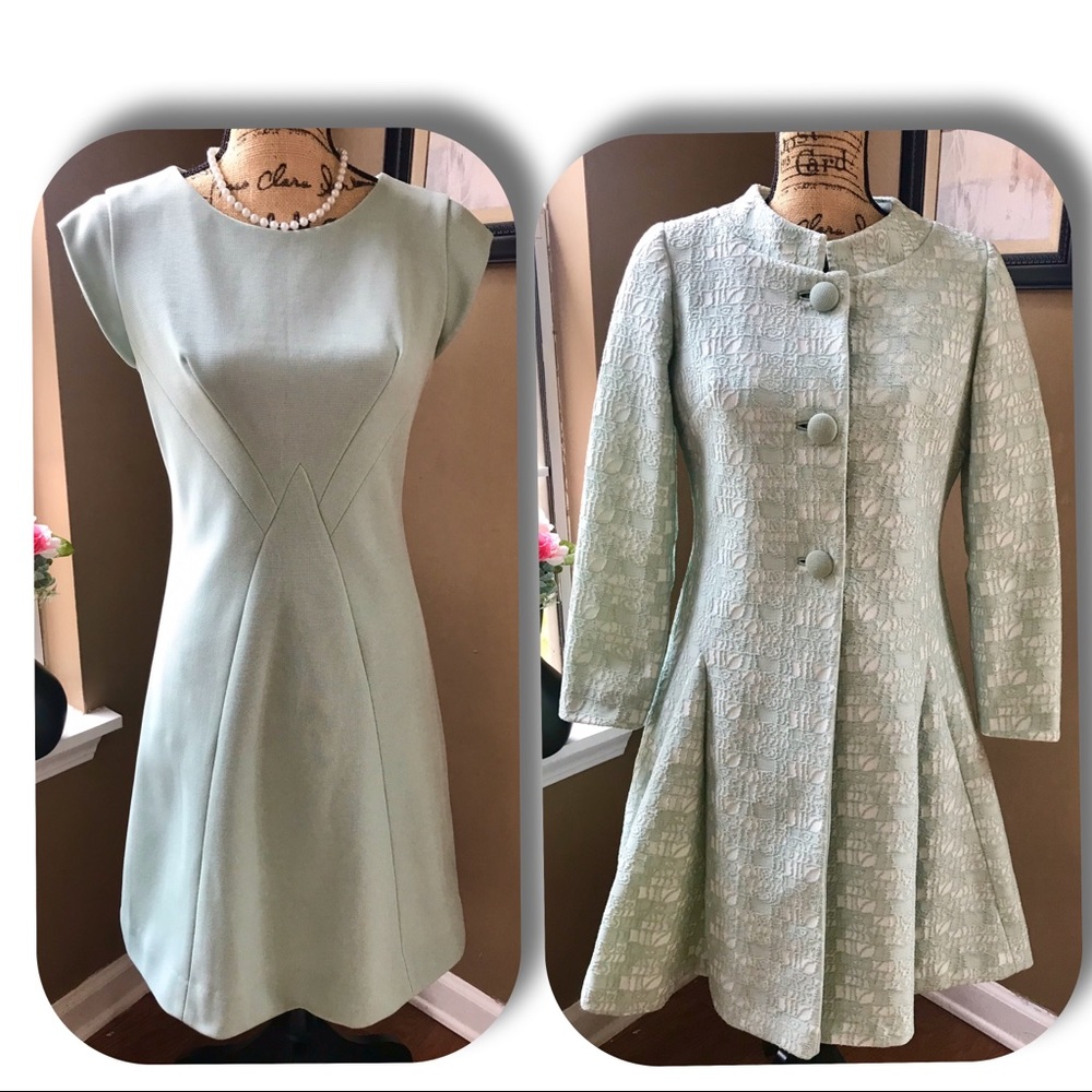 Vintage 1960’s Swing Coat & Sheath Dress ILGWU